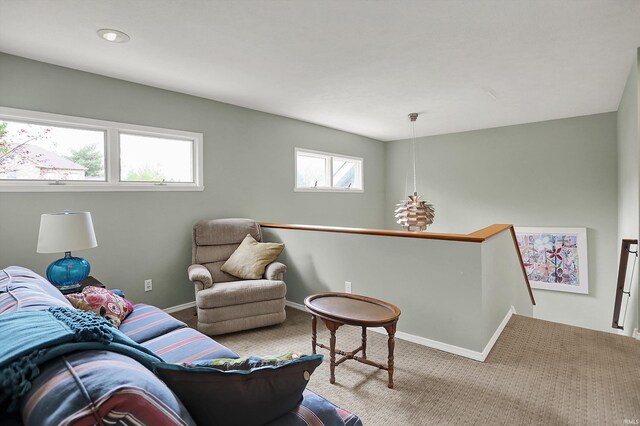 2910 E Winston St, Bloomington, IN 47401 - carpeted living room featuring baseboards