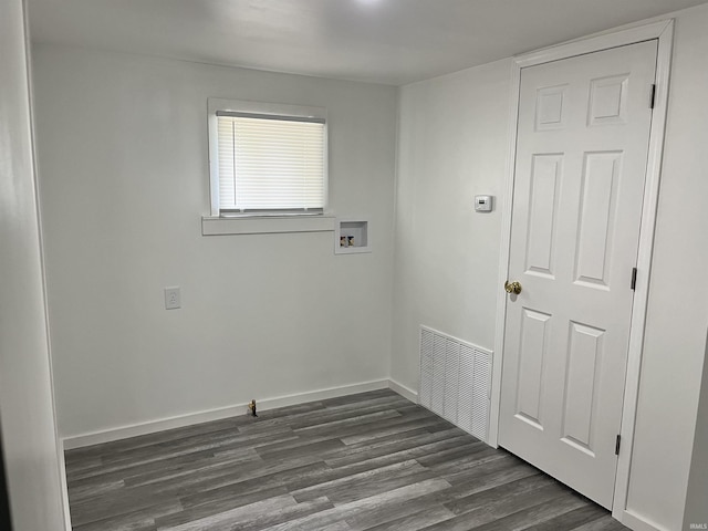 410 N Jay St, Kokomo, IN 46947 - washroom with hookup for a washing machine and dark wood-style flooring