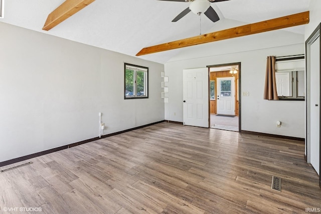19629 Gilmer St, South Bend, IN 46614 - empty room featuring a ceiling fan and wood finished floors