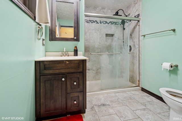 19629 Gilmer St, South Bend, IN 46614 - bathroom with vanity and a stall shower