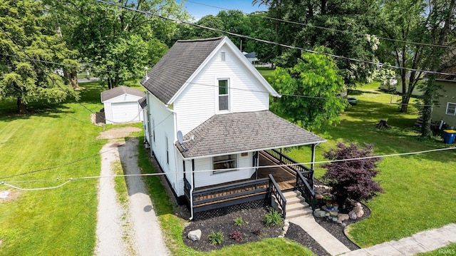 718 N Cedar St, Auburn, IN 46706 - view from above of property