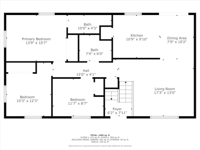 600 Forest Dr, Bloomfield, IN 47424 - view of property floor plan