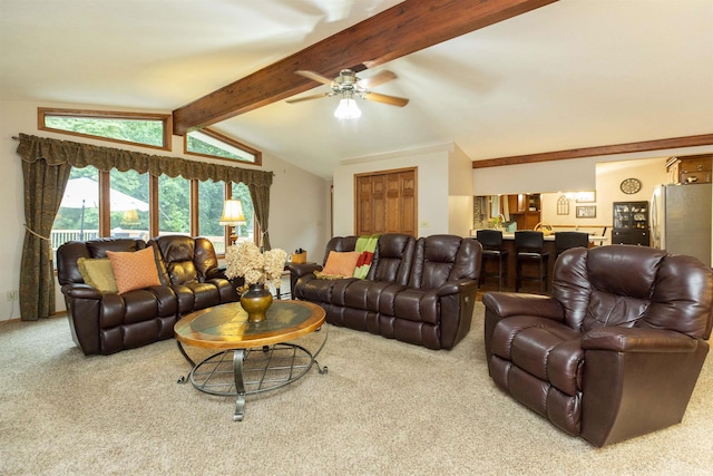 12069 N Timberline Trce, Granger, IN 46530 - carpeted living room featuring ceiling fan
