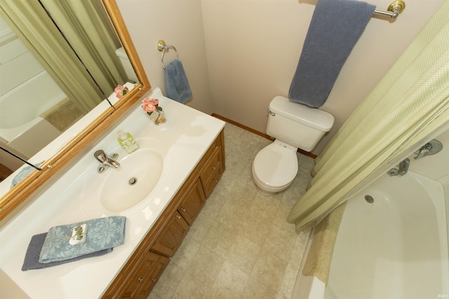 12069 N Timberline Trce, Granger, IN 46530 - full bath with vanity and shower / bath combo with shower curtain