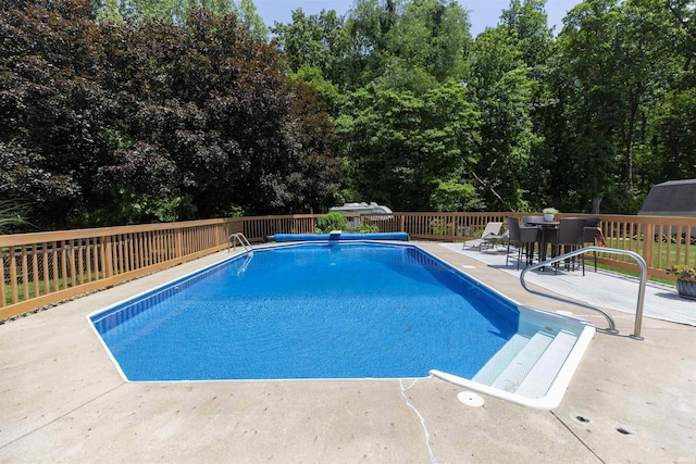 12069 N Timberline Trce, Granger, IN 46530 - view of pool with a patio and outdoor dining area