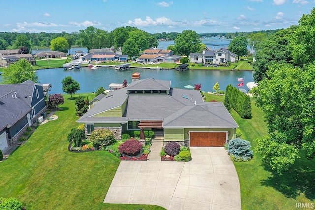 51257 Blue Ribbon Ln, Elkhart, IN 46514 - aerial view of residential area with a large body of water