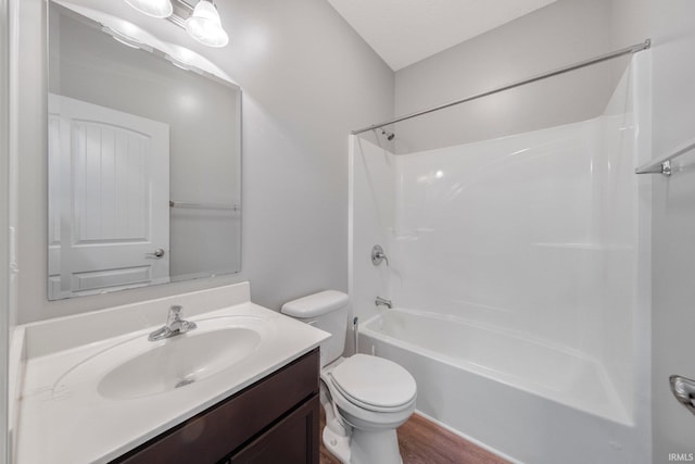 13233 Mera Cv, Fort Wayne, IN 46814 - full bath with vanity, bathing tub / shower combination, and wood finished floors
