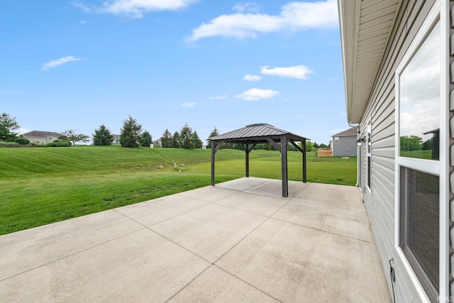 13233 Mera Cv, Fort Wayne, IN 46814 - view of patio / terrace with a gazebo