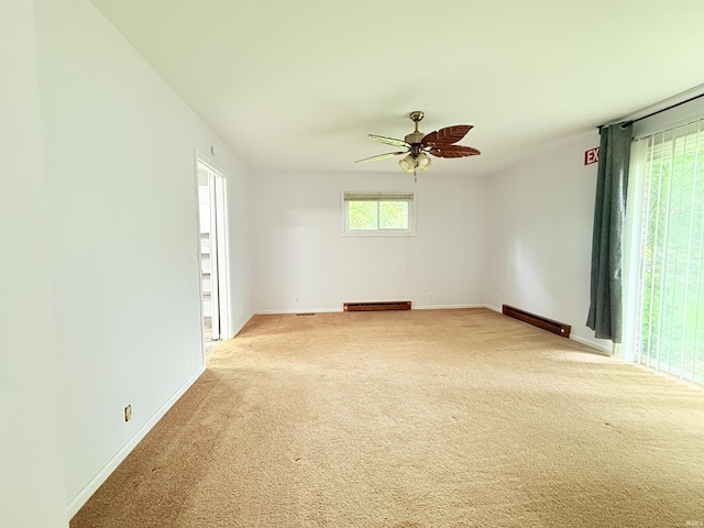 806 N Tippy Dr, Marion, IN 46952 - spare room with light carpet and ceiling fan