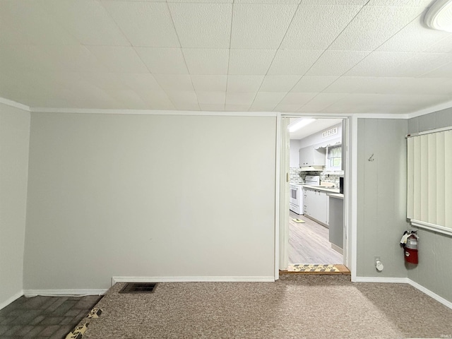 806 N Tippy Dr, Marion, IN 46952 - empty room with ornamental molding and carpet