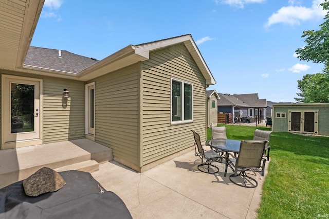 1176 W Whitetail Dr, Columbia City, IN 46725 - view of patio / terrace with french doors
