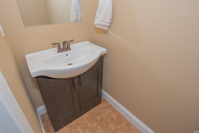 15442 Aj Dr, Evansville, IN 47725 - bathroom featuring vanity and tile patterned floors