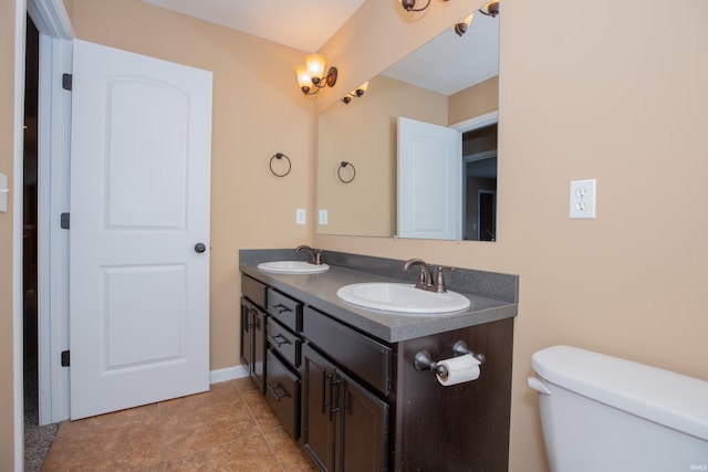 15442 Aj Dr, Evansville, IN 47725 - bathroom featuring toilet and double vanity
