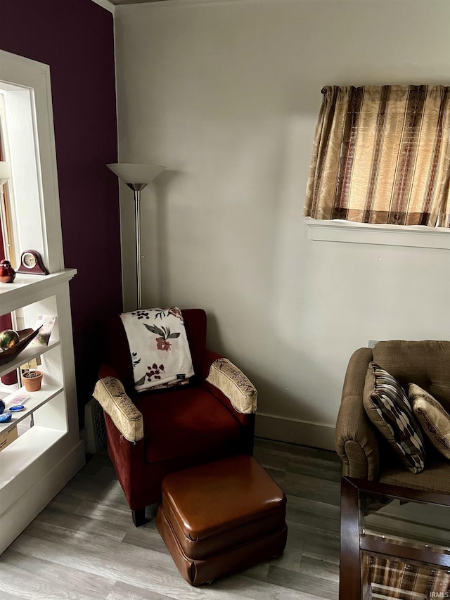 731 Johnson St, South Bend, IN 46628 - living area with wood finished floors and baseboards
