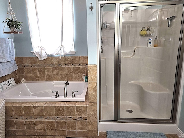 3520 Lintel Dr, West Lafayette, IN 47906 - full bathroom with a shower stall and a garden tub