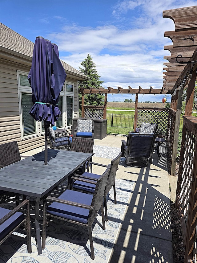 3520 Lintel Dr, West Lafayette, IN 47906 - wooden deck featuring outdoor dining space and a patio area