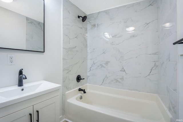 5729 Saint Joe Center Rd, Fort Wayne, IN 46835 - bathroom featuring vanity and tub / shower combination
