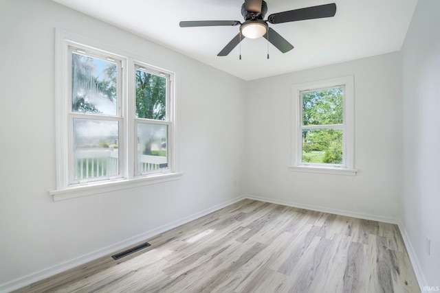 5729 Saint Joe Center Rd, Fort Wayne, IN 46835 - spare room with light wood finished floors and ceiling fan