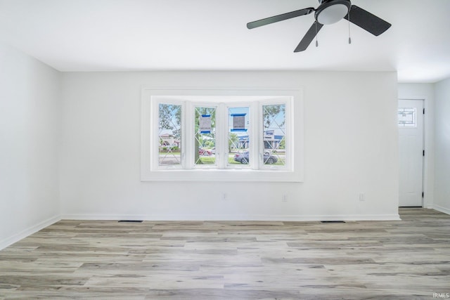 5729 Saint Joe Center Rd, Fort Wayne, IN 46835 - unfurnished room featuring light wood finished floors and ceiling fan