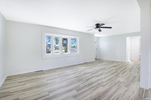 5729 Saint Joe Center Rd, Fort Wayne, IN 46835 - unfurnished room featuring light wood-style flooring and a ceiling fan
