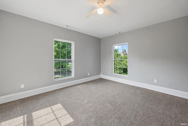 809 E 5th St, Fowler, IN 47944 - empty room with a ceiling fan and carpet floors
