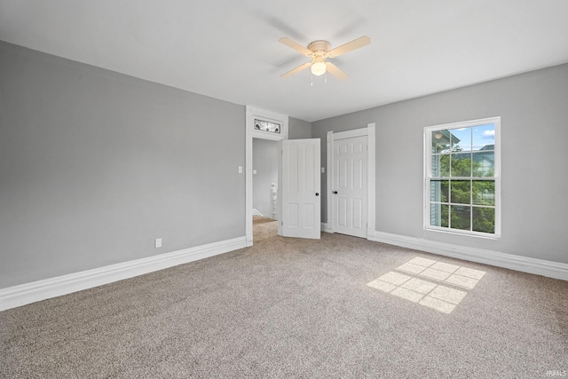 809 E 5th St, Fowler, IN 47944 - unfurnished bedroom with carpet and a ceiling fan