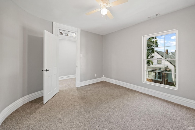 809 E 5th St, Fowler, IN 47944 - unfurnished bedroom featuring carpet floors and ceiling fan