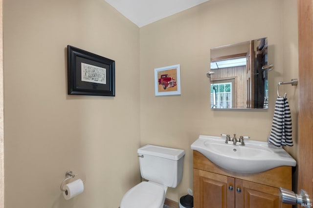 220 N Line St, Churubusco, IN 46723 - half bathroom featuring toilet and vanity