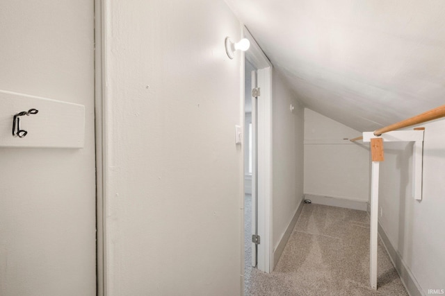 220 N Line St, Churubusco, IN 46723 - interior space with light colored carpet and vaulted ceiling