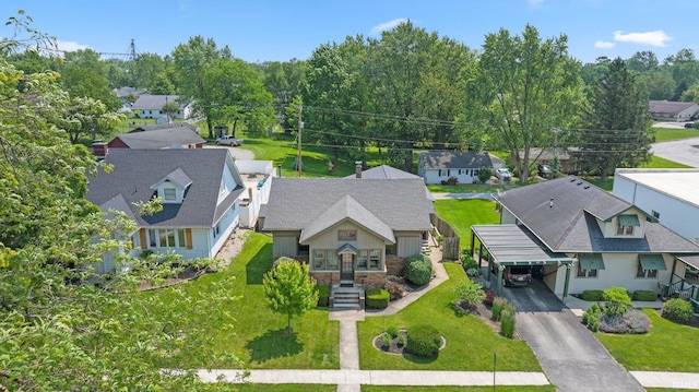 220 N Line St, Churubusco, IN 46723 - aerial perspective of suburban area
