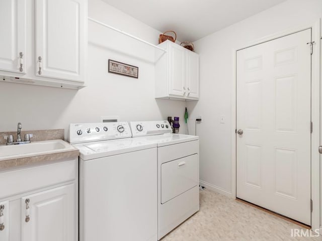805 Alyssum Dr, Evansville, IN 47712 - laundry room featuring cabinet space and washing machine and dryer