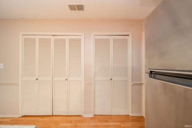 2613 Queensbury Rd, Muncie, IN 47304 - detailed view of stainless steel refrigerator and wood finished floors