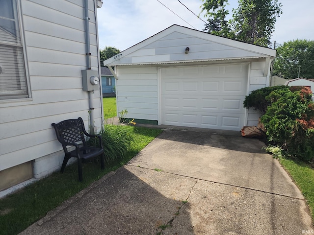 2407 George St, Logansport, IN 46947 - detached garage with concrete driveway