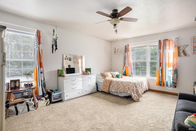 58380 Ash Rd, Osceola, IN 46561 - carpeted bedroom with a ceiling fan