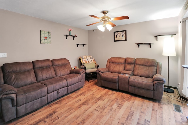924 N Wagonwheel Trl, Lafayette, IN 47909 - living room with ceiling fan and light wood-style flooring