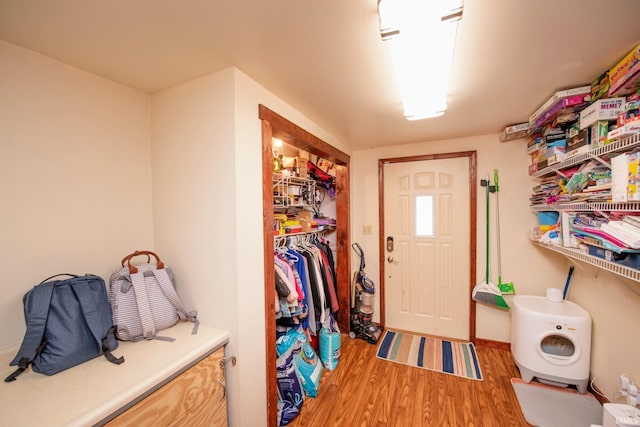 403 E Columbia St, Flora, IN 46929 - entrance foyer with light wood-style flooring