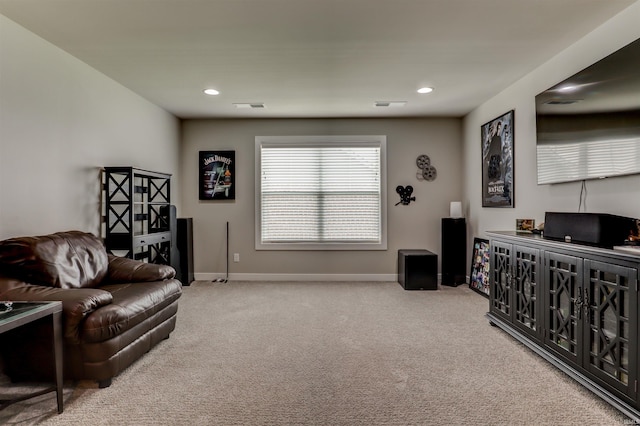 5573 Camden Dr, Newburgh, IN 47630 - sitting room featuring carpet floors and recessed lighting