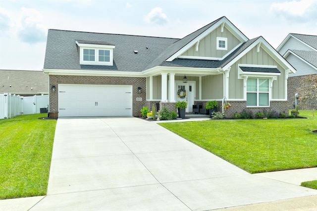 5573 Camden Dr, Newburgh, IN 47630 - craftsman inspired home with board and batten siding, brick siding, driveway, and an attached garage