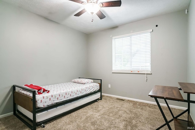 5209 Jenny Ln, Mishawaka, IN 46545 - carpeted bedroom with baseboards and a textured ceiling