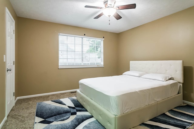 5209 Jenny Ln, Mishawaka, IN 46545 - bedroom featuring carpet, a ceiling fan, and a textured ceiling