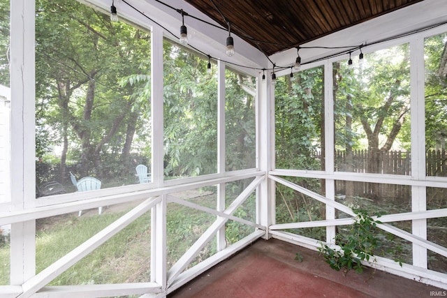 415 Wakewa Ave, South Bend, IN 46617 - view of unfurnished sunroom
