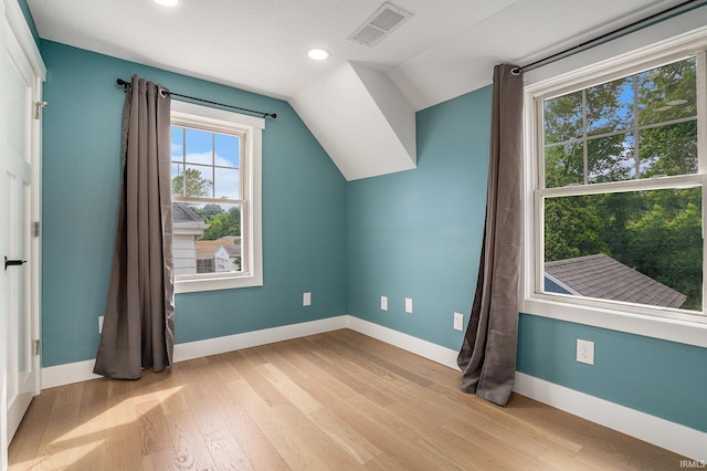 1414 Longfellow Ave, South Bend, IN 46615 - bonus room with lofted ceiling, recessed lighting, and light wood-style floors