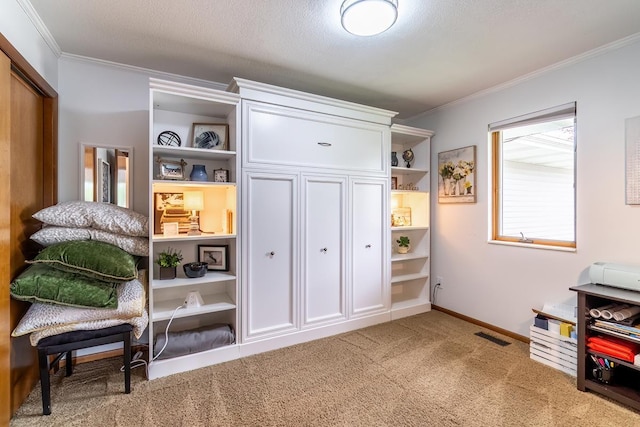 280 Ln 230 Jimmerson Lk, Angola, IN 46703 - home office featuring crown molding and carpet floors
