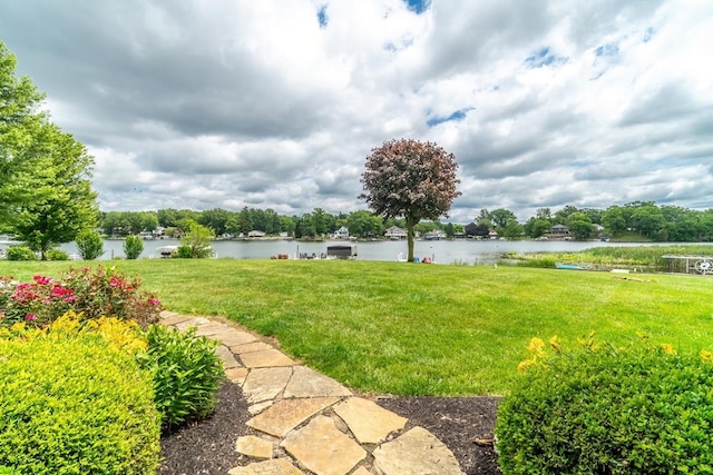 280 Ln 230 Jimmerson Lk, Angola, IN 46703 - view of grassy yard with a water view