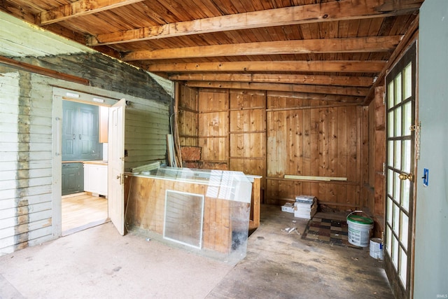 120 N Main St, Avilla, IN 46710 - misc room with wood walls
