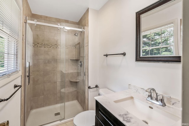 1406 W Orchard Dr, North Manchester, IN 46962 - full bathroom featuring vanity and a stall shower
