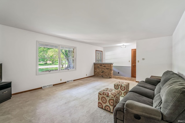 1406 W Orchard Dr, North Manchester, IN 46962 - carpeted living area with baseboards