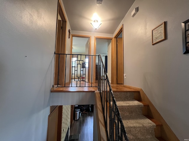 406 Twillo Run Dr, New Haven, IN 46774 - staircase with wood finished floors