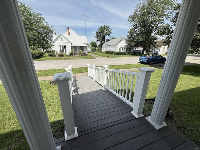 305 S Grove St, Odon, IN 47562 - porch with a yard and a residential view