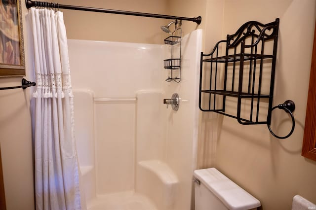 27222 Country Lake Ln, Elkhart, IN 46514 - bathroom with a shower with curtain and toilet